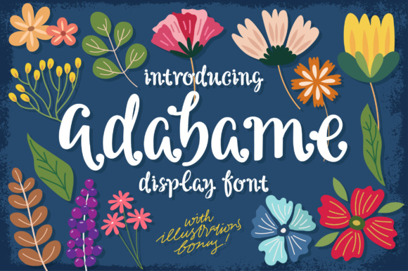 Adabame: The Romantic Script Font for Handmade Creators