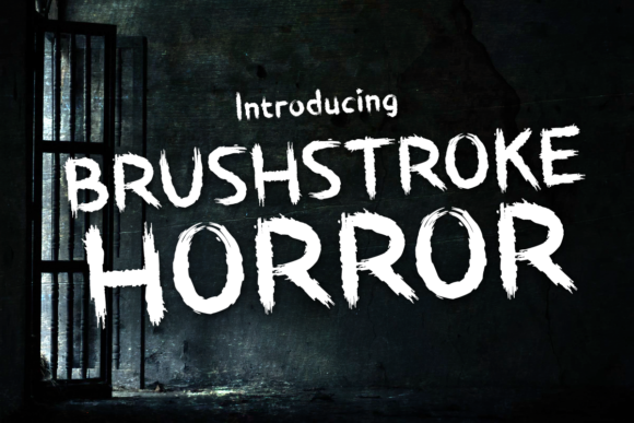 Brushstroke Horror: A Scary Display Typeface for Editorial Design