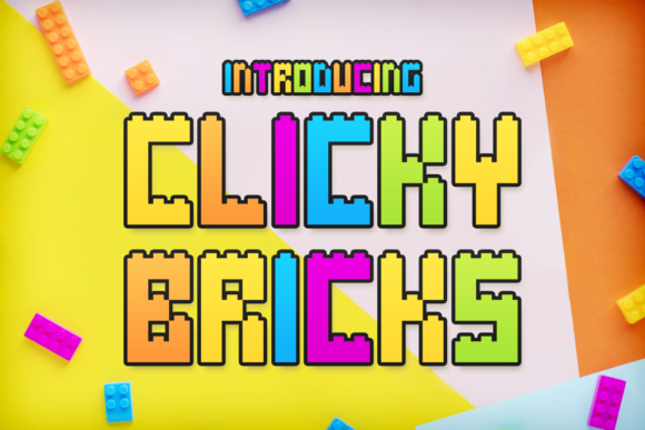 Clicky Bricks: The Playful Display Typeface for Modern Web Design