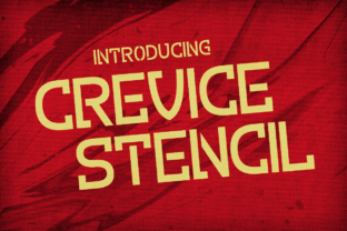Crevice Stencil: The Premium Display Typeface for Bold Campaigns
