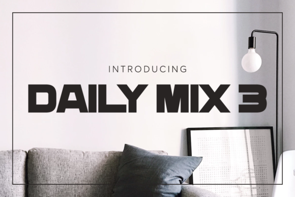 Daily Mix: A Bold Display Typeface for Editorial Design
