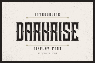 Darkrise: The Bold Display Typeface for Handmade Brands