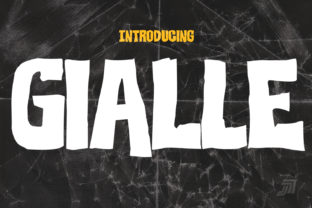Gialle Family: A Premium Display Typeface for Retro Branding