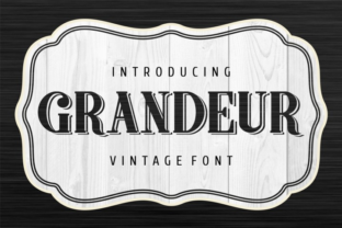 Grandeur: A Modern Display Typeface for Editorial Design