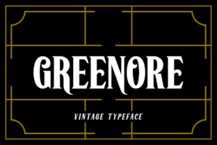 Greenore: A Premium Display Font with Vintage Soul