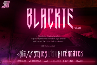 JVNE Blackie: A Retro-Futurist Display Typeface for Bold Editorial Design