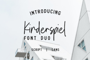 Kinderspiel Duo: The Elegant Script Font for Creative Makers