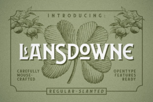 Lansdowne: The Vintage Display Typeface for Editorial Design