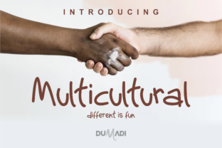Multicultural: A Playful Display Typeface for Creative Makers