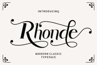 Rhonde: A Modern Typeface for Editorial Design