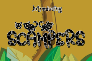 Scampers: A Playful Display Typeface for Modern Web Design
