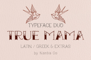True Mama: The Ultimate Retro Display Font for Designers