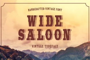 Wide Saloon: The Western Display Typeface for Crafters