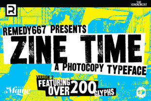 Zine Time: The Gritty Display Font for Bold Brand Identity